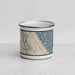 Front View Custom Winnetka Illinois Map Enamel Mug in Woodblock