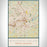 Winston-Salem North Carolina Map Print Portrait Orientation in Woodblock Style With Shaded Background