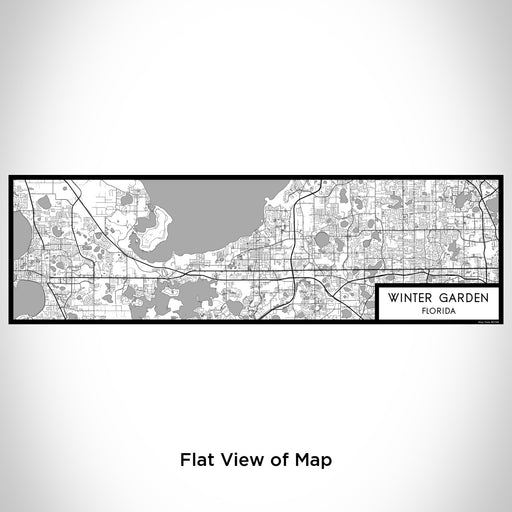 Flat View of Map Custom Winter Garden Florida Map Enamel Mug in Classic