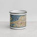 Front View Custom Winter Garden Florida Map Enamel Mug in Woodblock