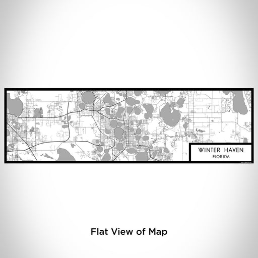 Flat View of Map Custom Winter Haven Florida Map Enamel Mug in Classic