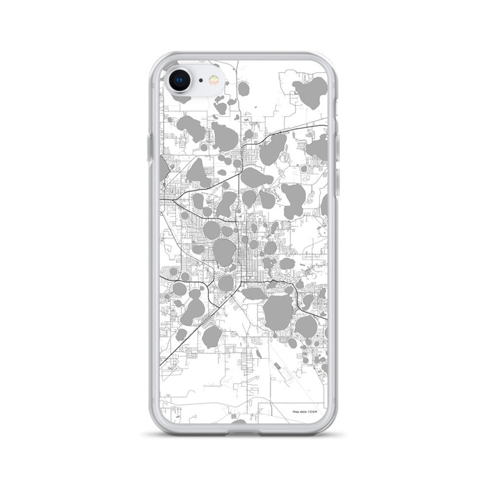 Custom iPhone SE Winter Haven Florida Map Phone Case in Classic
