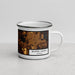 Right View Custom Winter Haven Florida Map Enamel Mug in Ember