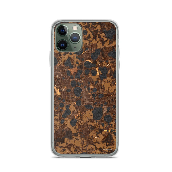 Custom iPhone 11 Pro Winter Haven Florida Map Phone Case in Ember