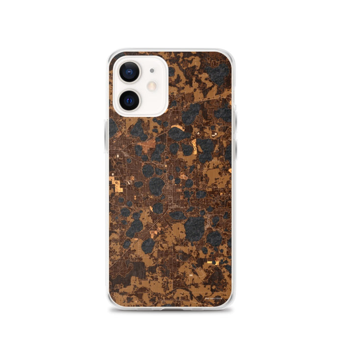 Custom iPhone 12 Winter Haven Florida Map Phone Case in Ember