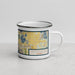 Right View Custom Winter Haven Florida Map Enamel Mug in Woodblock