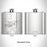 Rendered View of Winters California Map Engraving on 6oz Stainless Steel Flask