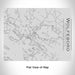 Rendered View of Wolfeboro New Hampshire Map Engraving on 20oz Stainless Steel Insulated Bottle with Bamboo Top