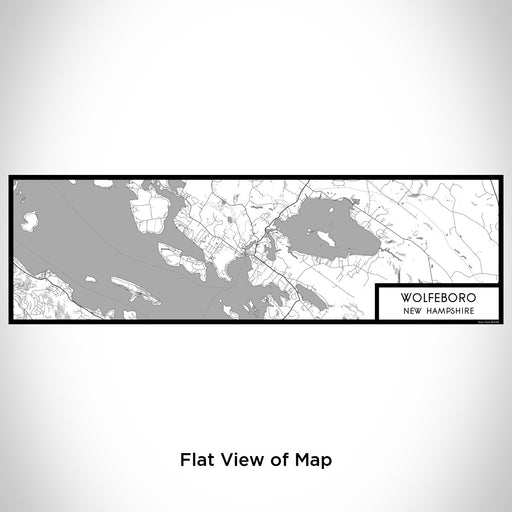 Flat View of Map Custom Wolfeboro New Hampshire Map Enamel Mug in Classic