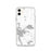 Custom iPhone 11 Wolfeboro New Hampshire Map Phone Case in Classic