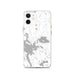 Custom iPhone 12 Wolfeboro New Hampshire Map Phone Case in Classic