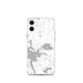 Custom iPhone 12 mini Wolfeboro New Hampshire Map Phone Case in Classic