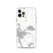 Custom iPhone 12 Pro Wolfeboro New Hampshire Map Phone Case in Classic