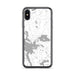Custom iPhone X/XS Wolfeboro New Hampshire Map Phone Case in Classic