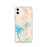 Custom iPhone 11 Wolfeboro New Hampshire Map Phone Case in Watercolor