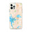 Custom iPhone 12 Pro Max Wolfeboro New Hampshire Map Phone Case in Watercolor
