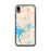 Custom iPhone XR Wolfeboro New Hampshire Map Phone Case in Watercolor