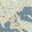 Wolfeboro New Hampshire Map Print in Woodblock Style Zoomed In Close Up Showing Details