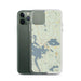 Custom Wolfeboro New Hampshire Map Phone Case in Woodblock