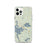 Custom iPhone 12 Pro Wolfeboro New Hampshire Map Phone Case in Woodblock