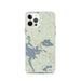 Custom iPhone 12 Pro Wolfeboro New Hampshire Map Phone Case in Woodblock