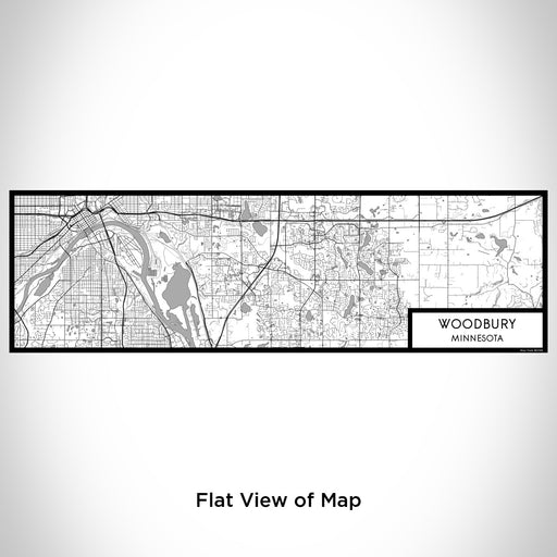 Flat View of Map Custom Woodbury Minnesota Map Enamel Mug in Classic