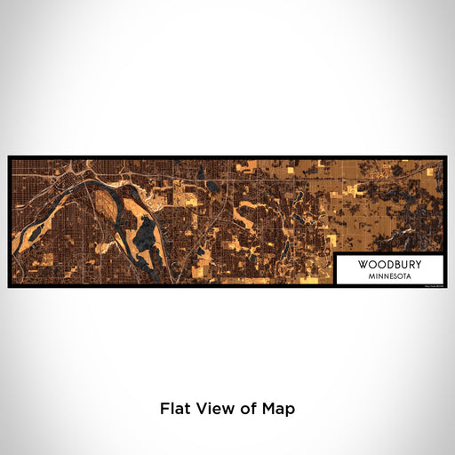 Flat View of Map Custom Woodbury Minnesota Map Enamel Mug in Ember