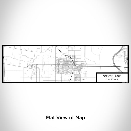 Flat View of Map Custom Woodland California Map Enamel Mug in Classic