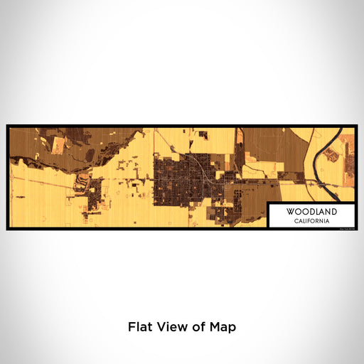 Flat View of Map Custom Woodland California Map Enamel Mug in Ember