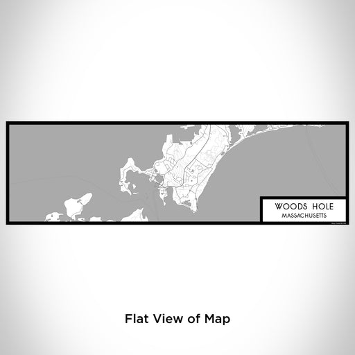 Flat View of Map Custom Woods Hole Massachusetts Map Enamel Mug in Classic