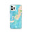 Custom iPhone 12 Pro Woods Hole Massachusetts Map Phone Case in Watercolor