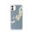 Custom iPhone 11 Woods Hole Massachusetts Map Phone Case in Woodblock
