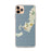 Custom iPhone 11 Pro Max Woods Hole Massachusetts Map Phone Case in Woodblock
