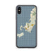 Custom iPhone X/XS Woods Hole Massachusetts Map Phone Case in Woodblock