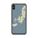 Custom iPhone XS Max Woods Hole Massachusetts Map Phone Case in Woodblock