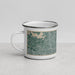 Left View Custom Woodstock Georgia Map Enamel Mug in Afternoon