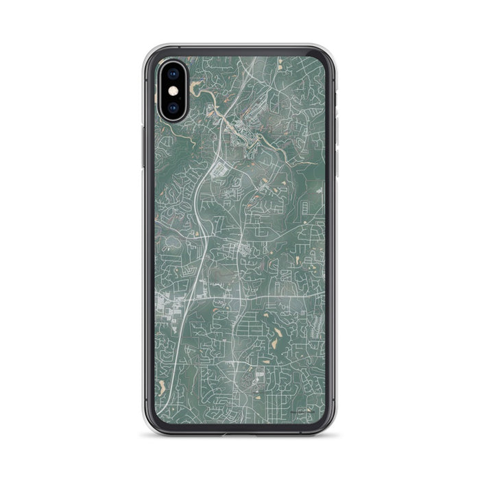 Custom iPhone XS Max Woodstock Georgia Map Phone Case in Afternoon