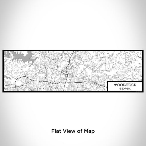 Flat View of Map Custom Woodstock Georgia Map Enamel Mug in Classic