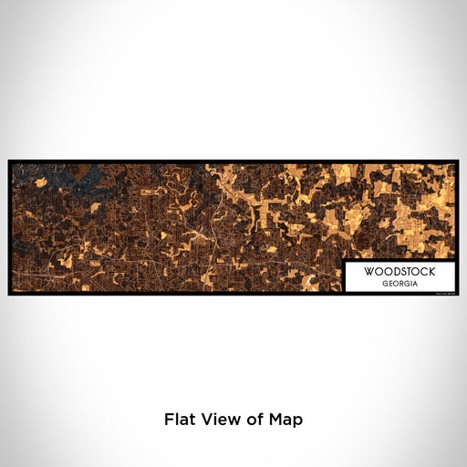 Flat View of Map Custom Woodstock Georgia Map Enamel Mug in Ember