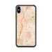 Custom iPhone XS Max Woodstock Georgia Map Phone Case in Watercolor