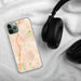 Custom Woodstock Georgia Map Phone Case in Watercolor on Table with Black Headphones