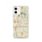 Custom iPhone 12 Woodstock Georgia Map Phone Case in Woodblock