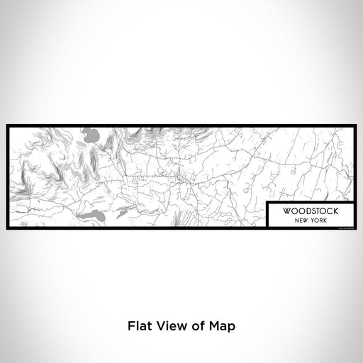 Flat View of Map Custom Woodstock New York Map Enamel Mug in Classic