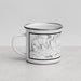 Left View Custom Woodstock New York Map Enamel Mug in Classic