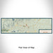 Flat View of Map Custom Woodstock New York Map Enamel Mug in Woodblock