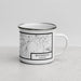 Right View Custom Woodstock Vermont Map Enamel Mug in Classic