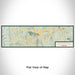 Flat View of Map Custom Woodstock Vermont Map Enamel Mug in Woodblock