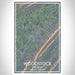 Woodstock Virginia Map Print Portrait Orientation in Afternoon Style With Shaded Background