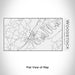 Rendered View of Woodstock Virginia Map Engraving on 17oz Stainless Steel Insulated Cola Bottle in White