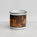Front View Custom Woonsocket Rhode Island Map Enamel Mug in Ember